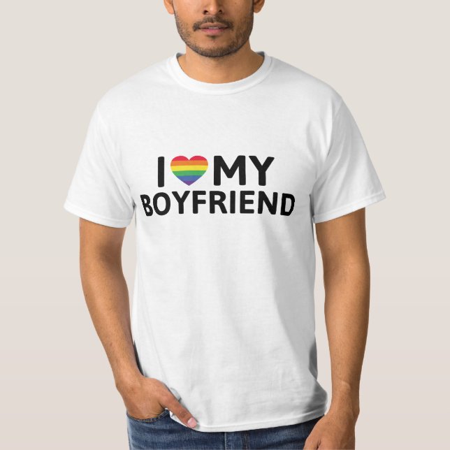 T-shirt I Love My Boyfriend (Devant)