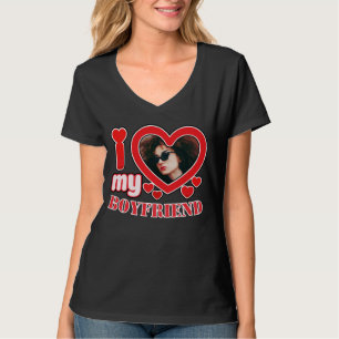 T-shirt I Love My Boyfriend Personnalisé