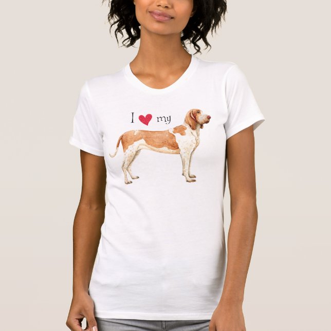 T-shirt I Love my Bracco Italiano (Devant)
