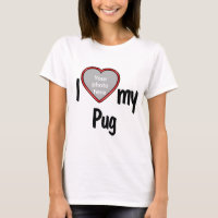 I Love My Carlin - Cadre photo Coeur Rouge mignon