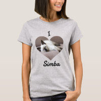 I Love My Cat Custom Pet Photo and Name