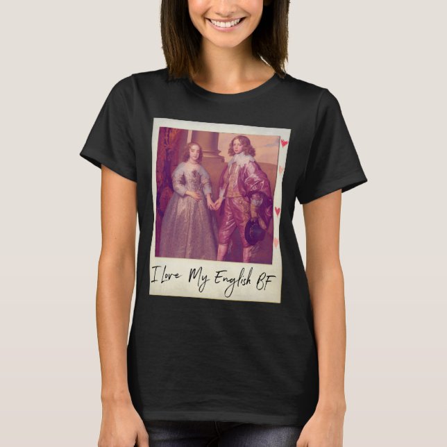T-shirt I Love My English BF v.1 (Devant)