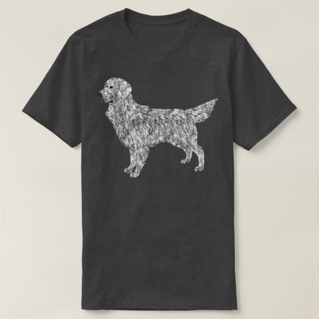 T-shirt I Love my English Cream Golden Retriever (Design devant)