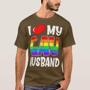 T-shirt I Love My Gay Husband LGBT Gay Pride Month Family 