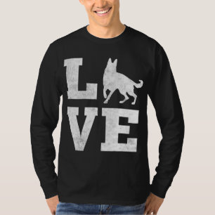 T-shirt I Love My German Shepherd Funny Pet Amoureux des c
