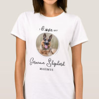 I Love My German Shepherd Photo personnalisée Chie