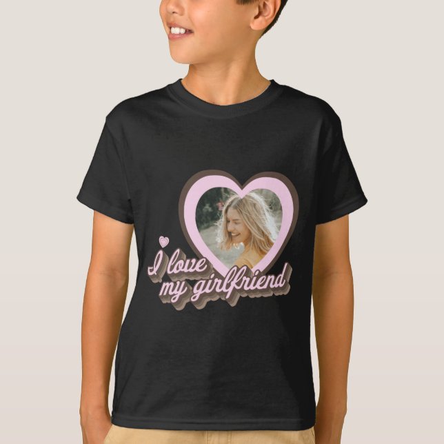T-shirt I Love My Girlfriend  (Devant)