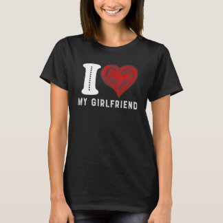 T-shirt I Love My Girlfriend - I Heart My Girlfriend GF Fu