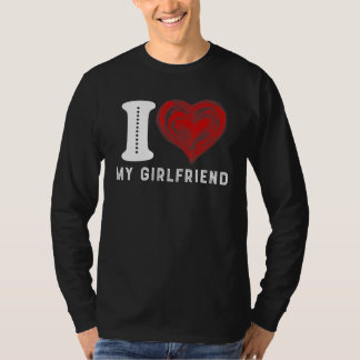 T-shirt I Love My Girlfriend - I Heart My Girlfriend GF Fu