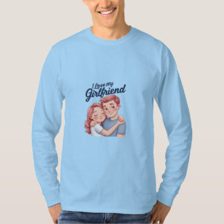 T-shirt I Love My Girlfriend - Le coeur