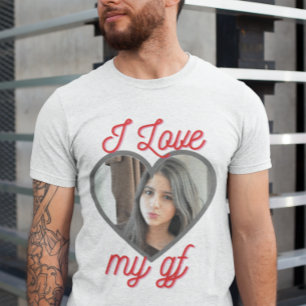 T-shirt I Love My Girlfriend Personnalisable