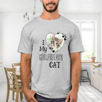 I Love My Girlfriend's Cat Custom Cute Heart Photo