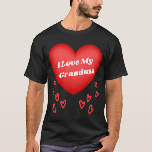 T-shirt I Love My Grand-mère Valentines Jour jeunes enfant