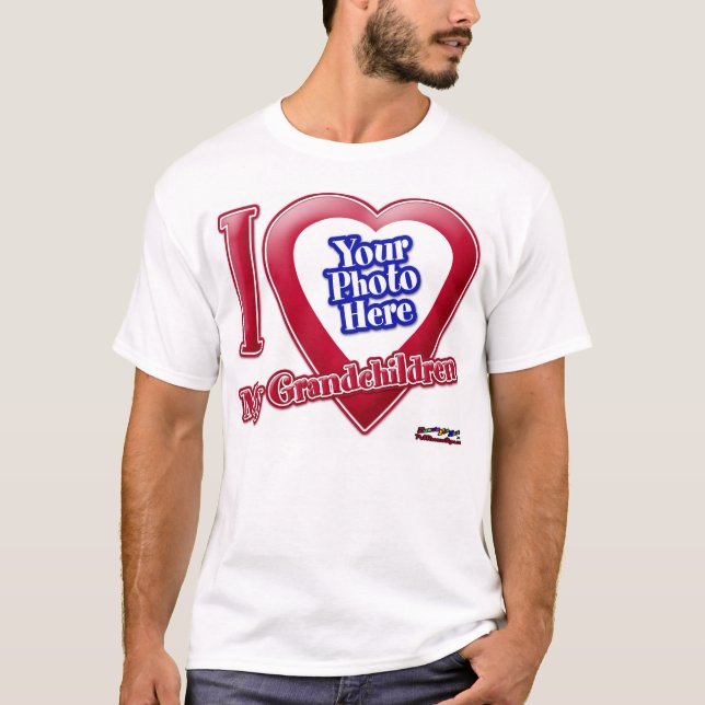T-shirt I Love My Grandchildren - Photo (Devant)