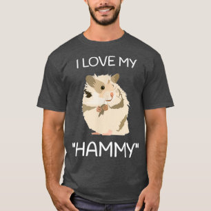 T-shirt I Love My Hammy Cadeau pour Hamster Lovers Funny