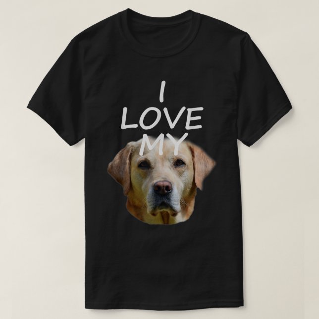 T-shirt I Love My Labrador  (Design devant)