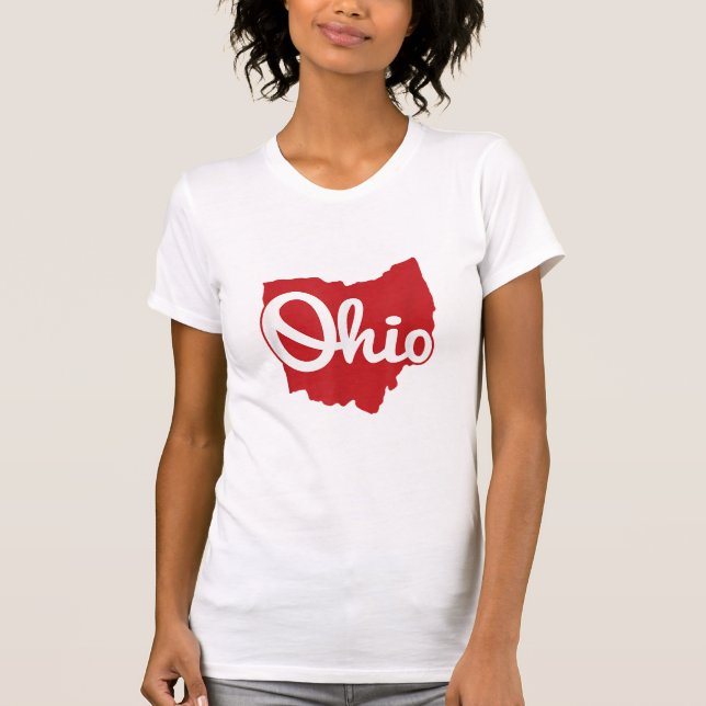 T-shirt I love My Ohio Home Script Ohio (Devant)