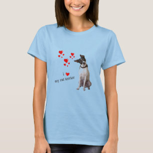 T-shirt I Love my Rat Terrier