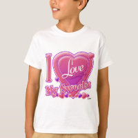 I Love My Sweetie rose/violet - coeur