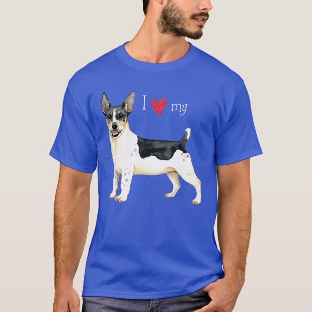 T-shirt I Love my Teddy Roosevelt Terrier (Devant)