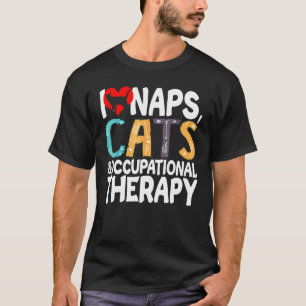 T-shirt I Love Naps Chats et ergothérapie Pet Chat