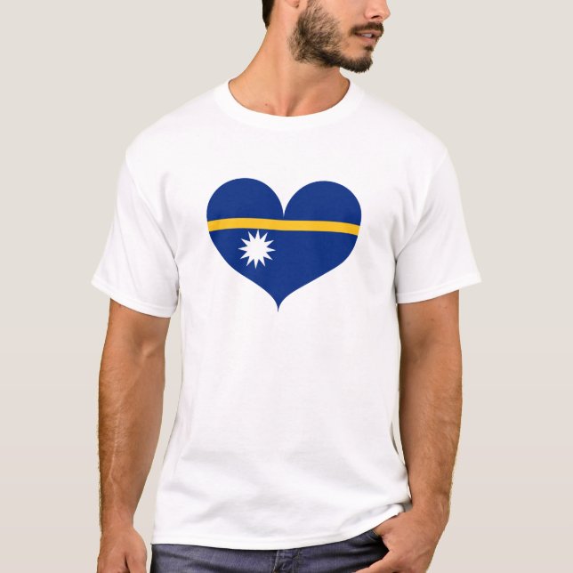 T-shirt I Love Nauru Drapeau (Devant)
