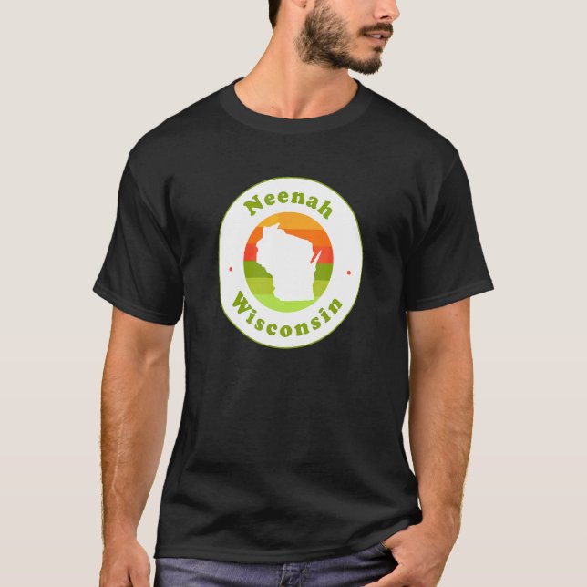 T-shirt I Love Neenah Wisconsin Wi Vacation Souvenir (Devant)