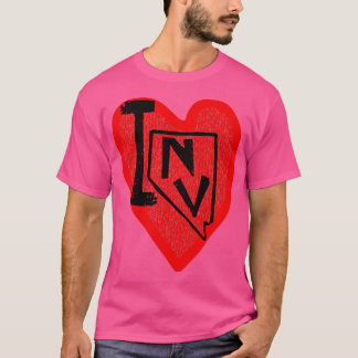 T-shirt I Love Nevada I Heart Nevada