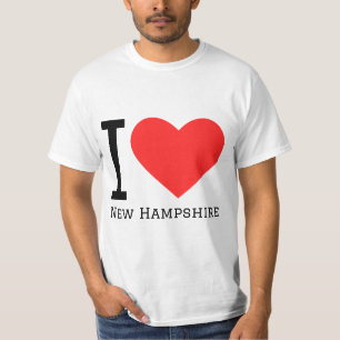 T-shirt I love New Hampshire
