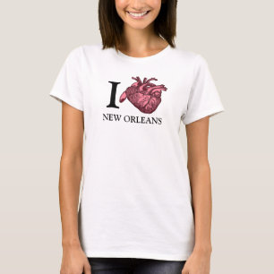 T-shirt I Love New Orleans anatomiquement correct
