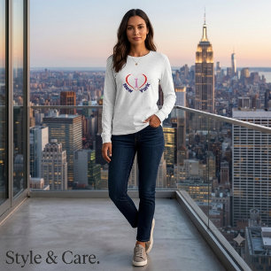 T-shirt I Love New York Graphique T Shirt Femme Style