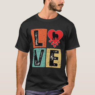 T-shirt I Love Newfoundland Dog Valentine's Day Terre-Neuv