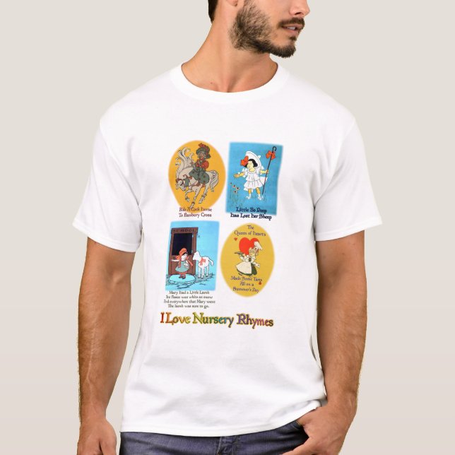T-shirt I Love Nursery Rhymes (#2) (Devant)