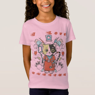 T-Shirt I Love Nursing - Cat Nurse