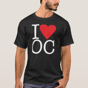 T-shirt I Love Orange County (Blanc/Rouge)