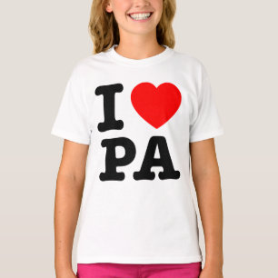 T-shirt I LOVE PA Pennsylvanie