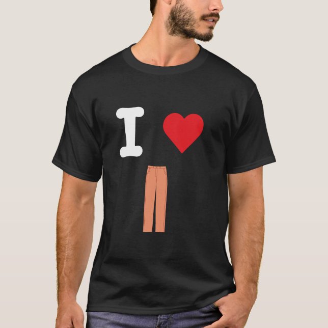 T-shirt I Love Pantalon Pantalon Pantalon Pantalon Noirs P (Devant)