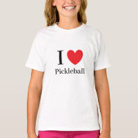 T-shirt "I Love Pickleball"