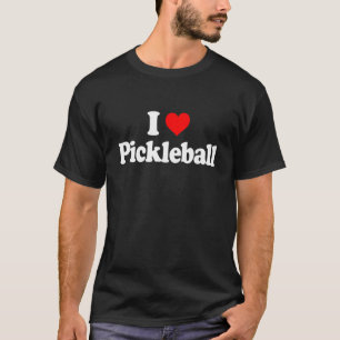 T-shirt I Love Pickleball Chemise I Heart Pickleball