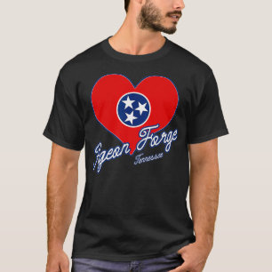 T-shirt I Love Pigeon Forge Tennessee Heart State Drapeau