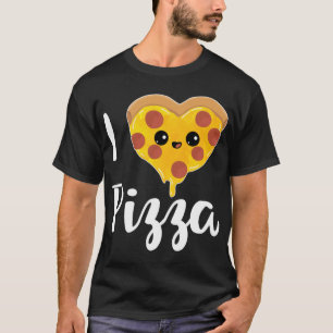 T-shirt I love Pizza - Funky Foodie Fromage Salami Lover G