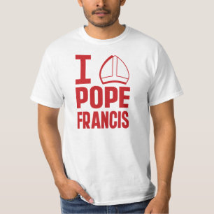 T-shirt I Love Pope Francis (Casquette pointy)