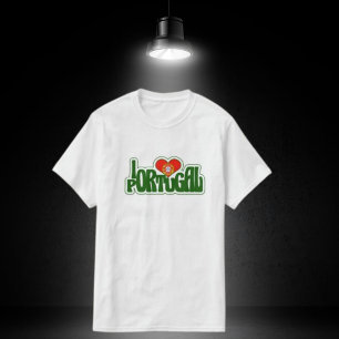 T-shirt I Love Portugal Mens White