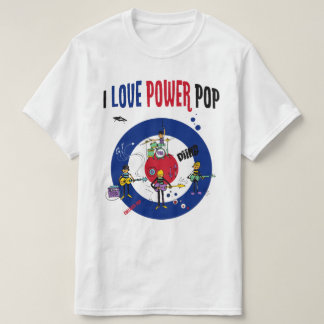 T-shirt I love powerpop - B