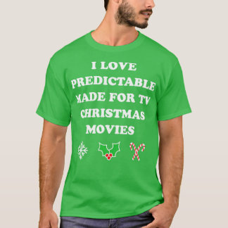 T-shirt I Love Predictable Fabriqué Pour Les Fêtes De Noël