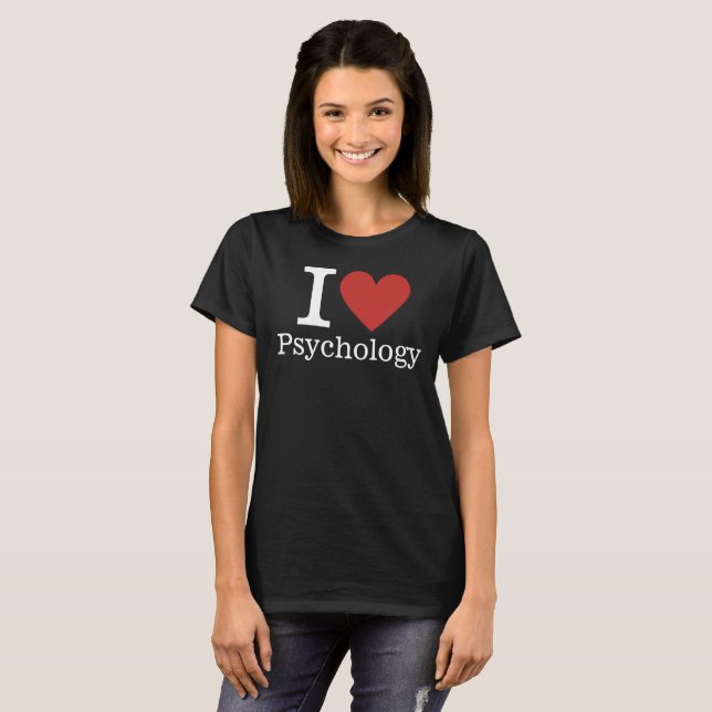 T-shirt I ❤️ Love Psychology for Faculty/Students Women's (Devant entier)