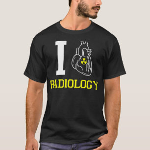 T-shirt I Love Radiologie Anatomical Heart XRay Tech Étudi