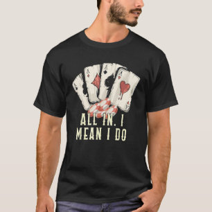 T-shirt I Love Rainbow Flops Poker Card Joueur Poker