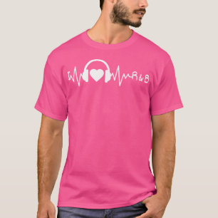 T-shirt I Love Rb Heartbeat Rhythm And Blues Music 90'S Rn