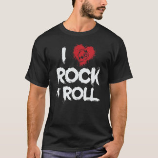 T-shirt I Love Rock n Roll Music Genre Guitare